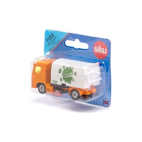 Siku Street Sweeper Toy Metalplastic Yellowwhite Folding 1104