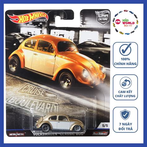 Xe mô hình Hot Wheels Premium Car Culture Cruise Boulevard Series 2019 Volkswagen Classic Bug