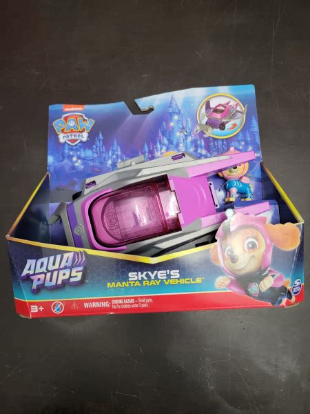 Paw Patrol Aqua Pups Skye Transforming Manta Ray Vehicle With