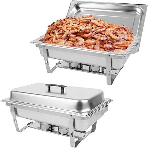 Restlrious Qt Chafing Dish Buffet Set Packs Stainless Steel