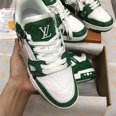 Mua Giày LV sneaker Xanh than Xanh Lá Nâu Giầy thể thao LV các màu mới nhất hot trend 2022
