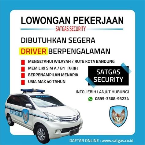 Lowongan Driver Berpengalaman Bandung Atmago