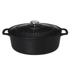 Cocotte En Fonte Chasseur Ovale Noir Mat