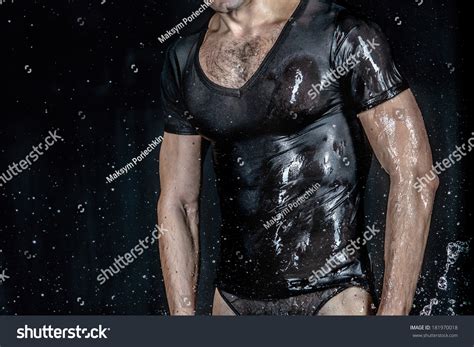 Nude Men Water Splash Liquid Nude Stock Photo 181970018 Shutterstock