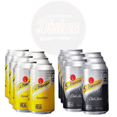 Schweppes Lata 355 Ml Soda Y Kina 1 2 Caja Detoditonline