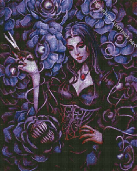 Morticia Addams D Diamond Painting Diamondpaintings Pro