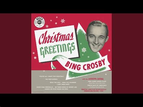 Bing Crosby With The Andrews Sisters Christmas Greetings Releases