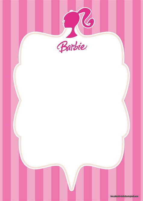 Invitaciones De Barbie 10