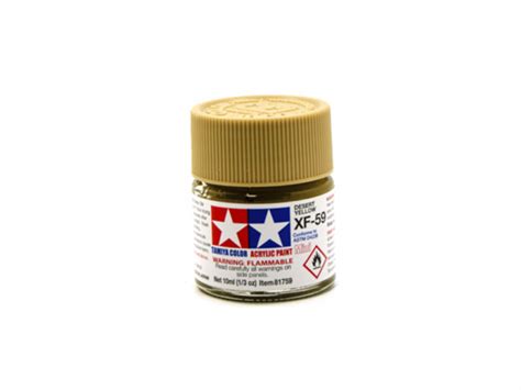 Xf 59 Desert Yellow Flat Acrylic Paint Mini 10 Ml Пустынный жёлтый