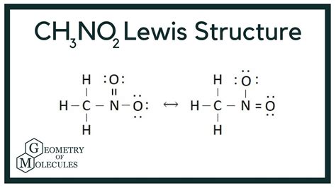 CH3NO2 Lewis Structure (Nitromethane) - YouTube