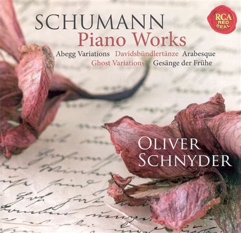 Robert Schumann Piano Works Abegg Variations Davidsbündlertänze