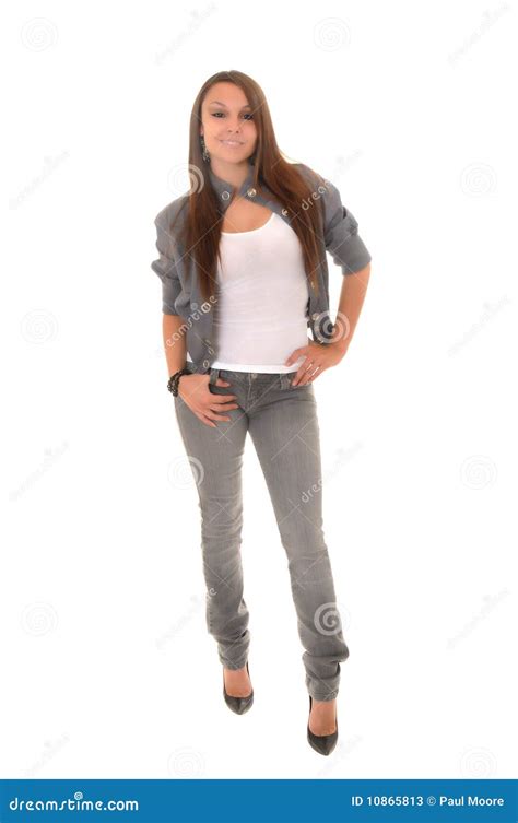 Lovely Brunette Girl Stock Image Image Of Closeup Portrait 10865813