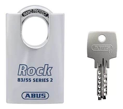 Candado De Alta Seguridad Abus Rock 83cs 55 Llave De Punto Cuotas Sin