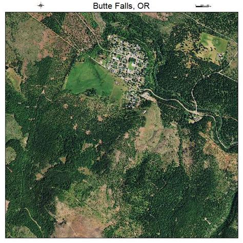 Aerial Photography Map Of Butte Falls Or Oregon