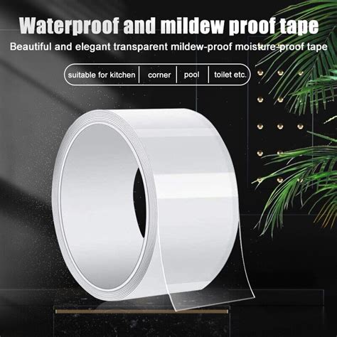 Hot K อางลางจานเทปใสกนนำ เทปกาวนาโนตดเองไดแขงแรงกนนำไดแถบกาวในสระวายนำหองนำสตก