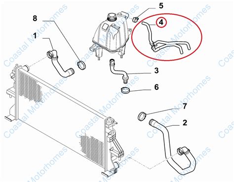 Fits Fiat Ducato Expansion Tank Hose 2 3 2006 2014 EBay