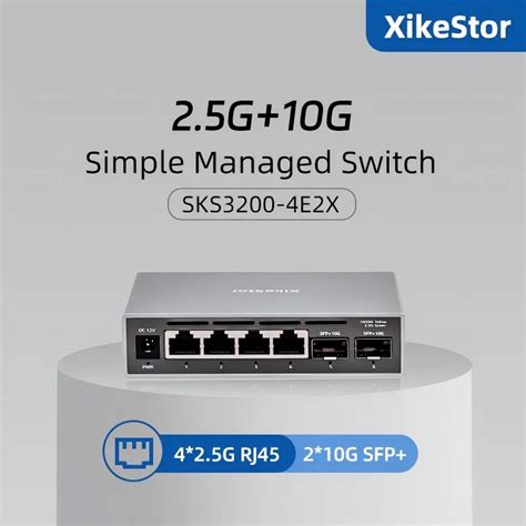 Xikestor Ports Simple Managed Switch Port G Rj Port G Sfp