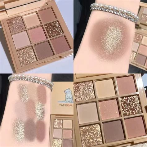 Colors Glitter Eyeshadow Palette Punk Smokey Cool Toned Eyeshadow Palette Dark Gray Black Nude