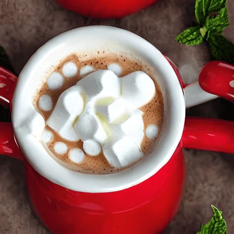 Peppermint Hot Cocoa Clipart · Creative Fabrica