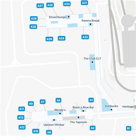 Charlotte Airport Concourse A Map & Guide