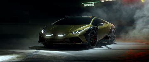 Lamborghini Huracan Sterrato Wallpaper 4K, Dark aesthetic