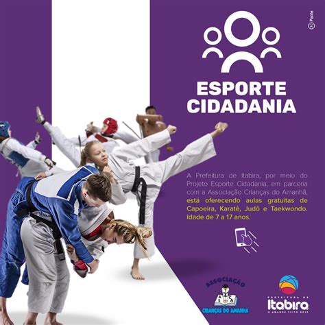 Projeto Esporte Cidadania oferece aulas gratuitas de karatê capoeira