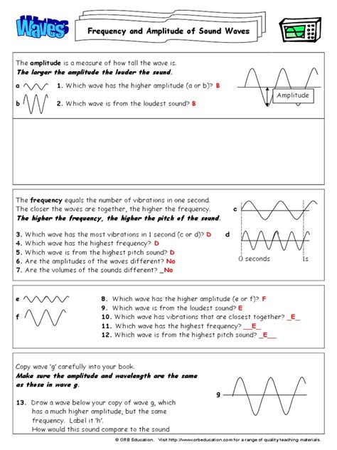 Sound Waves Worksheet Live Worksheets Worksheets Library