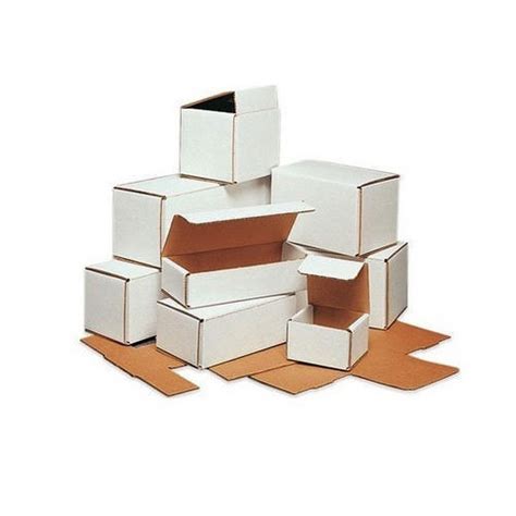 Rectangular Brown 3 Ply Mono Cartons Corrugated Box Weight Holding