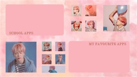 Pink Jimin Wallpaper Organizer Fondos De Pantalla Para Port Til