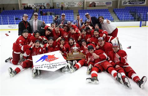 Ligue De Hockey M18 Les Caps De Fredericton Champions