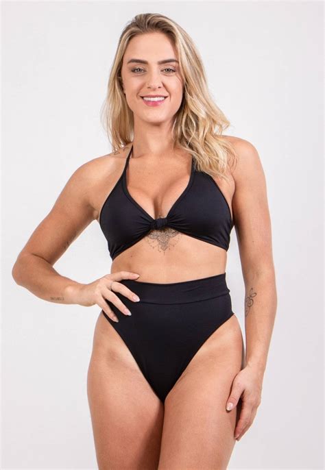 Biquini Feminino Hot Pants Cintura Alta Alcinha Calcinha Fio Duplo Moda Praia Ver O Esta Es