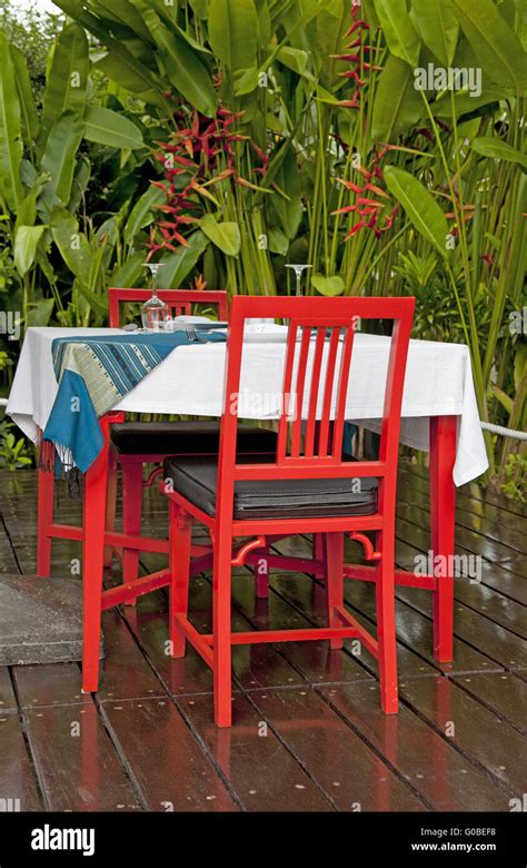 Tropical Setting Stock Photo Alamy
