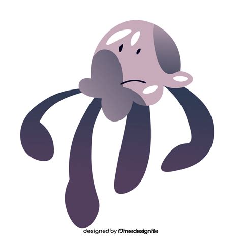 jellyfish scary clipart