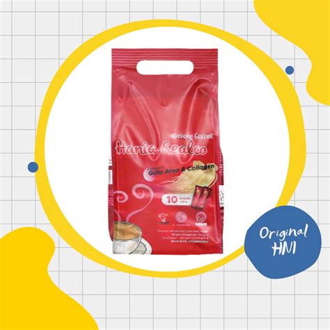 Jual Kopi Hania Realco Ginseng Hni Hpai Isi Sachet Kopi Yang