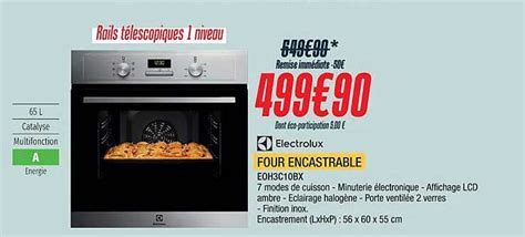 Promo Four Encastrable Electrolux Chez Proxi Confort Icatalogue Fr