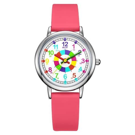 Montre Fille Sharphy Simple Quartz Couleurs Arc En Ciel