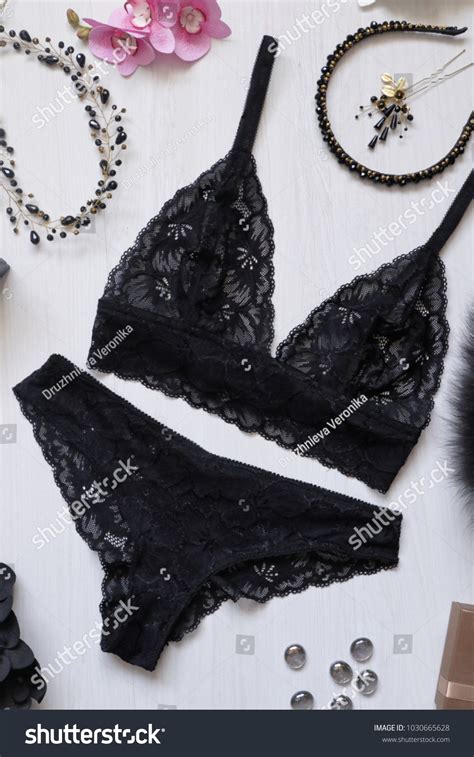 Sexy Lace Lingerie Set On White Stock Photo 1030665628 Shutterstock
