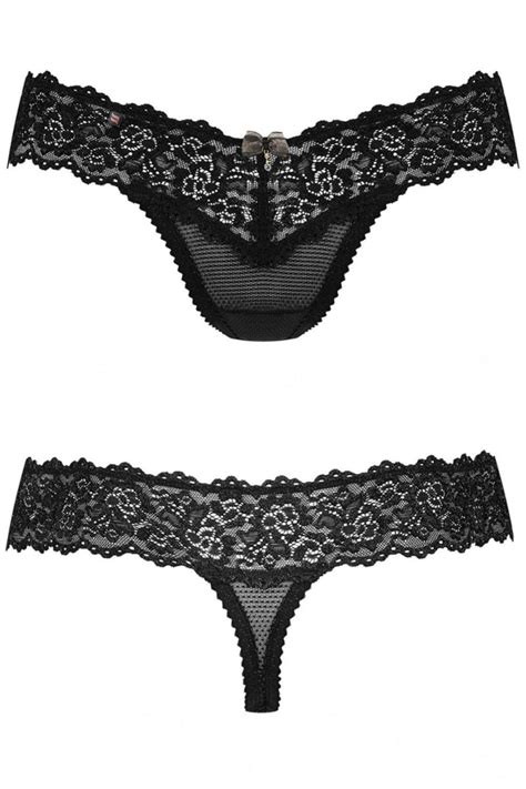 Tanga bugyi bikini Csipkés fehérnemű THO szexi tanga