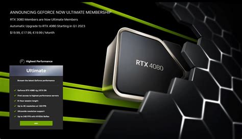 GeForce Now Ultimate Z RTX 4080 Ostateczny Upgrade Cloud Gamingu