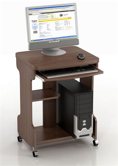 Компьютерный стол на колесиках (20 фото): плюсы передвижного ...