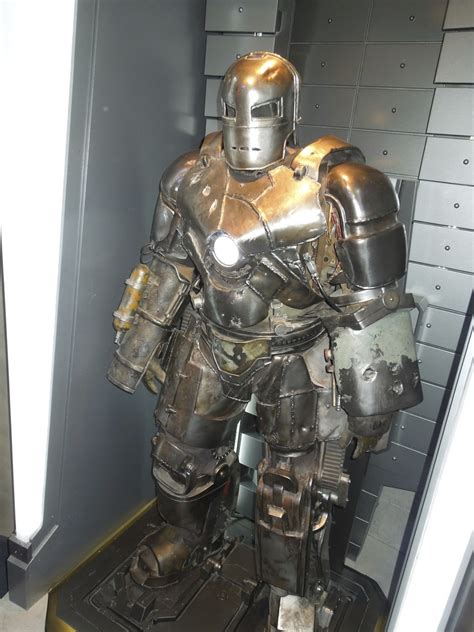 Hollywood Movie Costumes and Props: Iron Man 3 Mark I suit on display ...