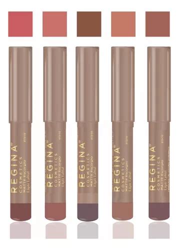Set Lapiz Labial Delineador Mate X5 Regina Color Nude MercadoLibre
