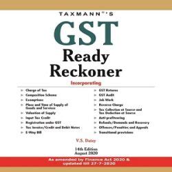 Taxmanns GST Ready Reckoner Anjanibooks