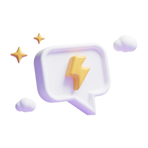 3d Lightning Bolt Icon Or 3d Thunder Bolt Icon Or Game Gold Lightning