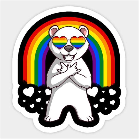 Gay Pride Polar Bear LGBT Rainbow By Fatamyfan1 Rainbow Lgbt Pusheen Cute Rainbow Stickers