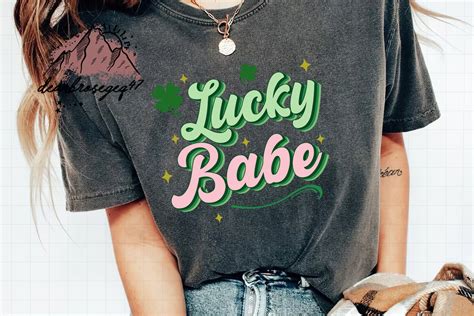 Lucky Babe Retro St Patricks Day Png Graphic By Deanbrose Creative Fabrica