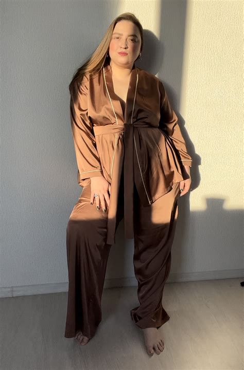 КОСТЮМ В ПИЖАМНОМ СТИЛЕ "SILK TOUCH" – купить в интернет-магазине, цена ...