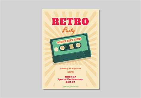 Retro Poster Vector Illustration 447705 Vector Art at Vecteezy