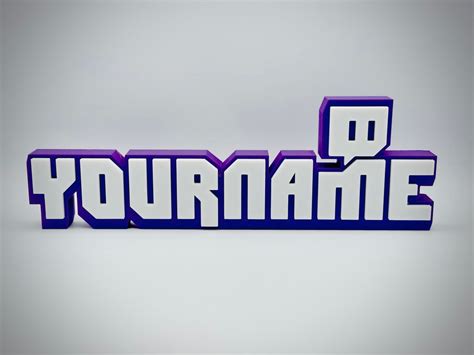 personalized twitchtv style  platecustom  printed  etsy uk