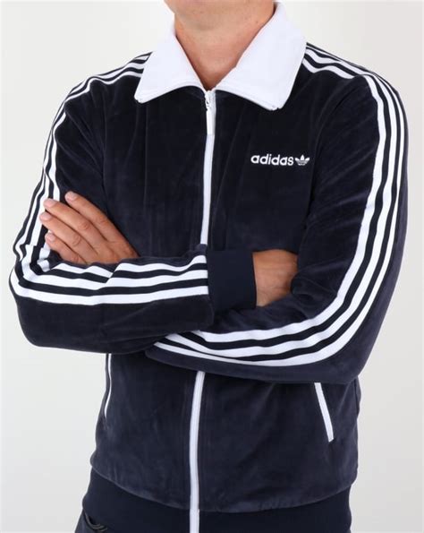 Adidas Originals Os Velour Beckenbauer Track Topnavybluetracksuitjacket